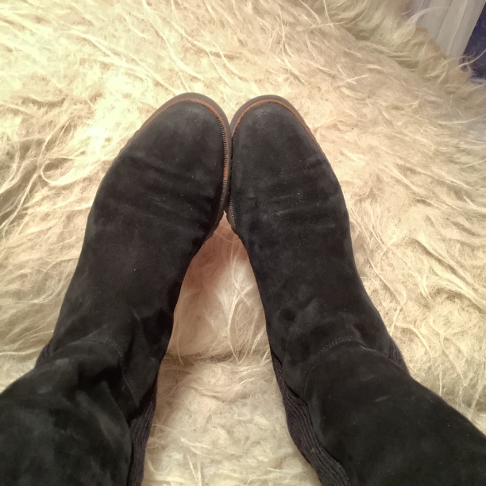 Salvatore Ferragamo Black Suede Boots - Picture 5 of 11